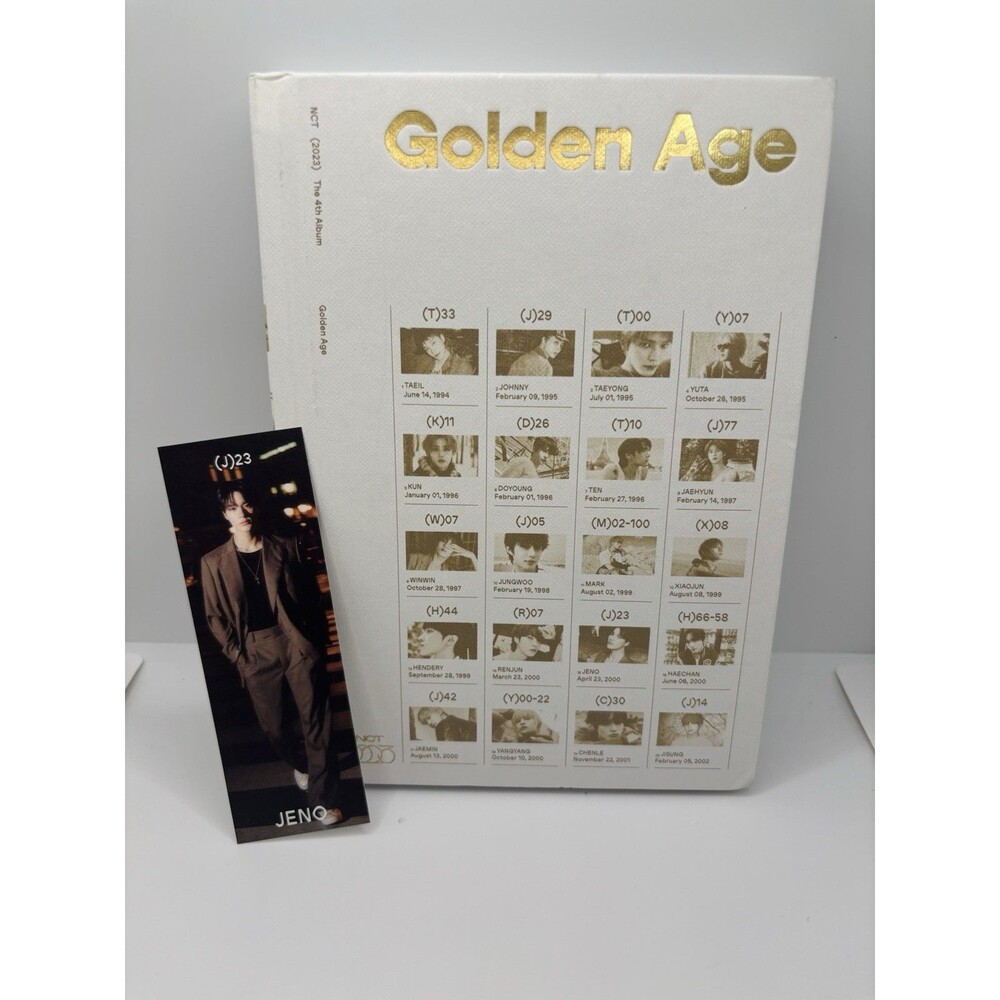 NCT Golden Age Album Kpop CD with Bookmark Jeno